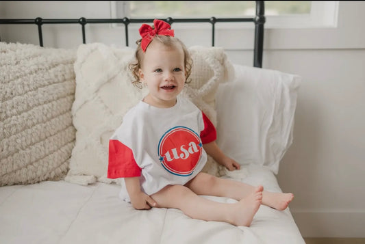 USA Baby Girl Romper
