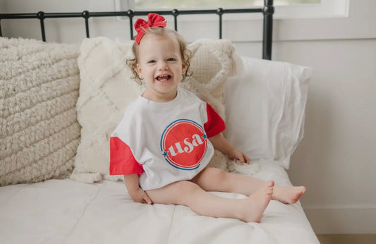 USA Baby Girl Romper