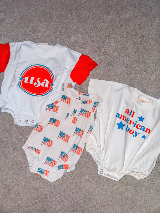 All American Boy Romper
