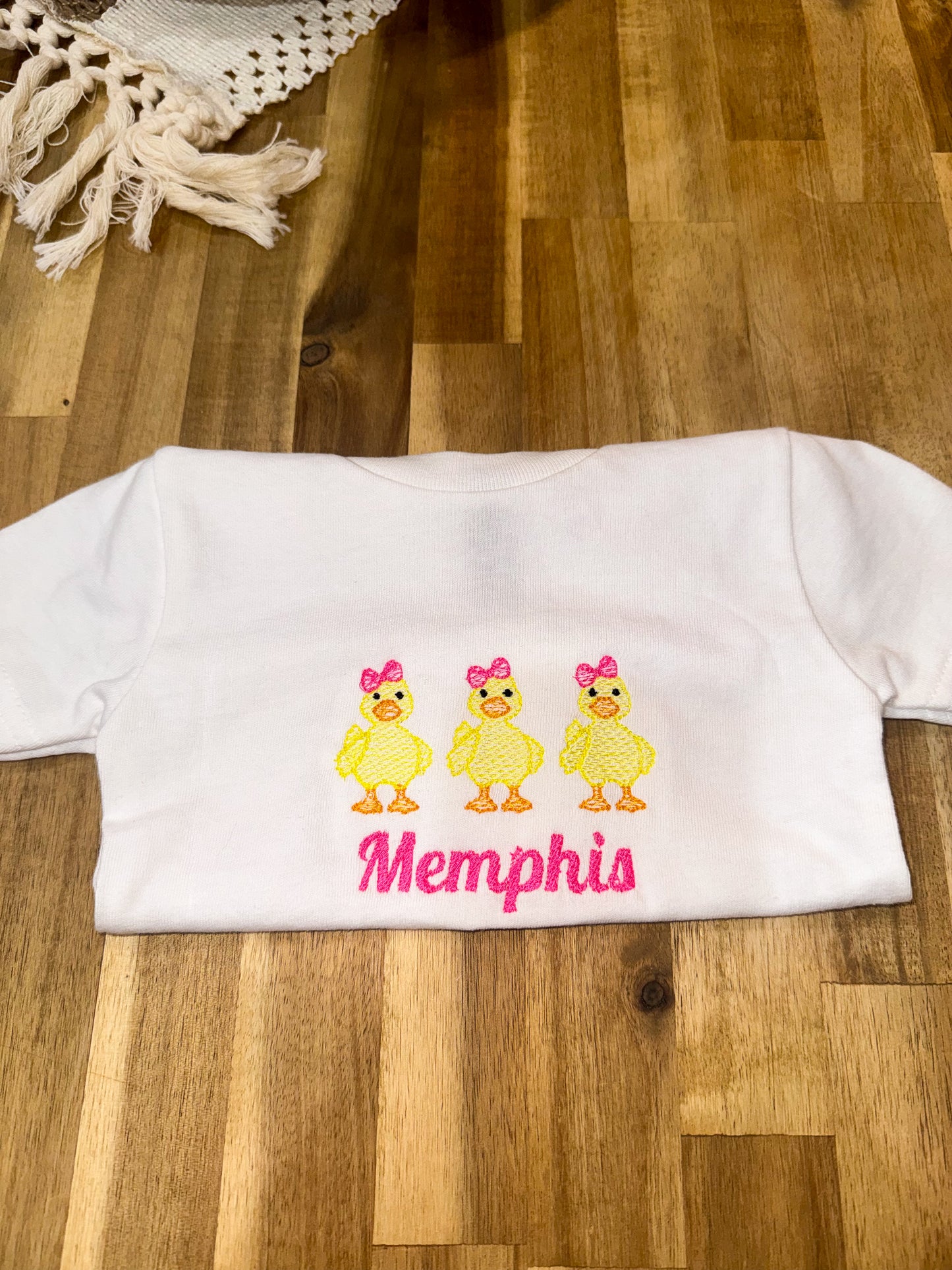 Trio Duck Embroidered Tee