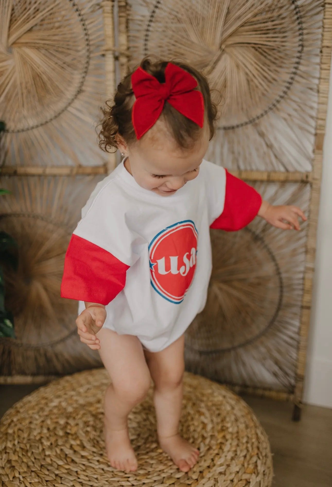 USA Baby Girl Romper