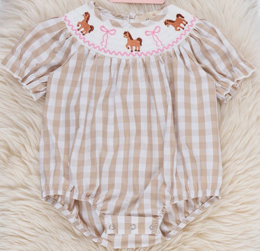 Little Pony Smocked Bubble
