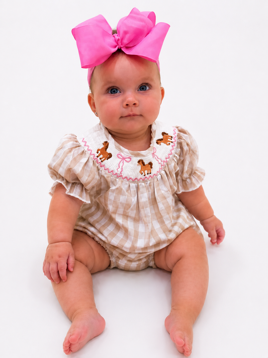 Little Pony Smocked Bubble